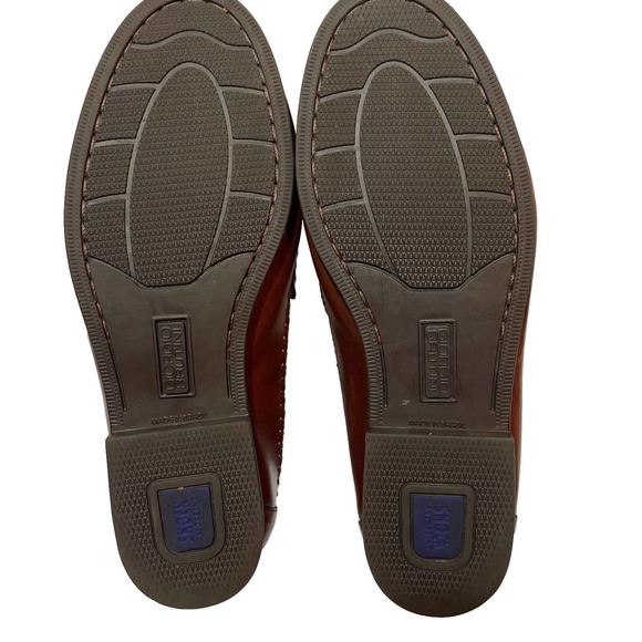 GEORGIO BRUTINI Newark Brown Men’s 10M Woven Tassel Loafer Made In Brazil - Picture 5 of 7